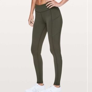 Lululemon Speed Up Tight *Full-On Luxtreme 28" Dark Olive Size 8